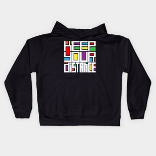 KEEP YOUR DISTANCE (dark) Kids Hoodie